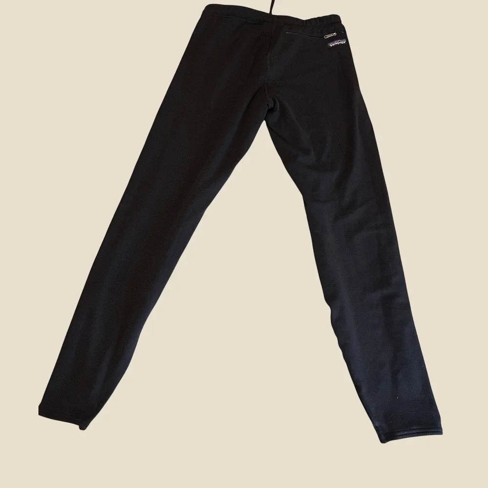 Patagonia Capilene Midweight Base Layer Pants Mens Medium Black Thermal Leggings
